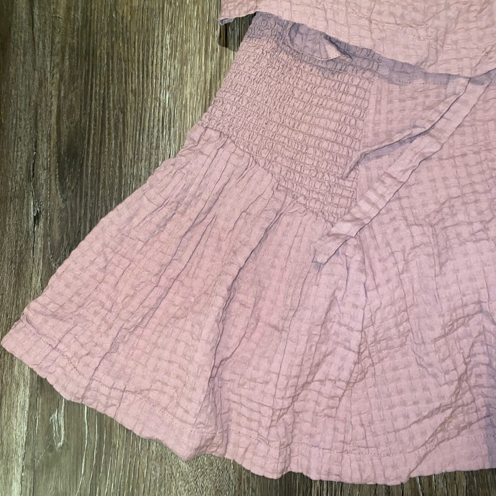 FREE PEOPLE free-est - Drew Pucker Check Skirt Set L - Picture 3 of 9